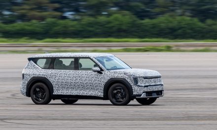 The Kia EV9 undergoes final technical testing ahead of 2023 world debut