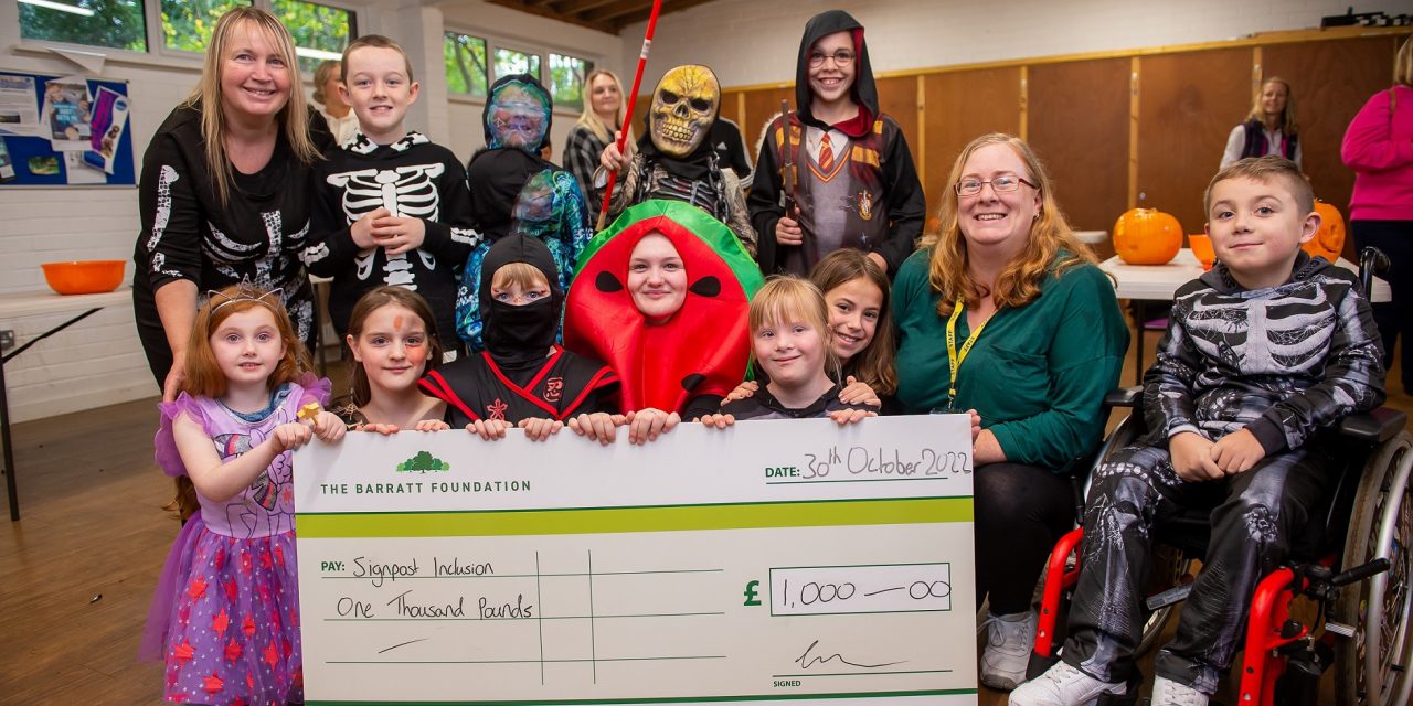 West Midlands developer donates £1,000 to Signpost Inclusion for activities