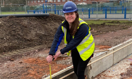 Female construction team to fly the flag at special event