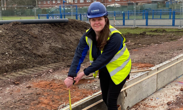 Female construction team to fly the flag at special event