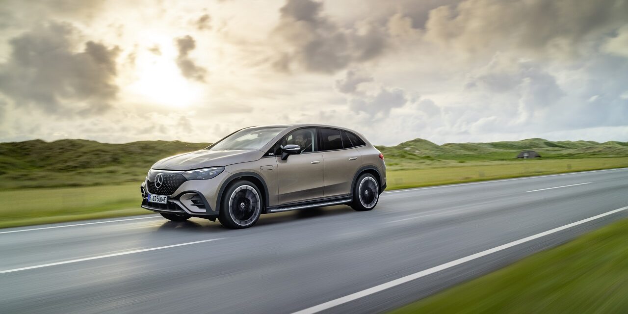 The Mercedes-Benz EQE SUV on sale now in the UK from £90,560