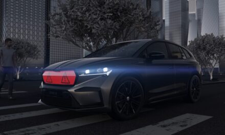 Škoda developing unique car grille tech to give pedestrians the green light when crossing roads