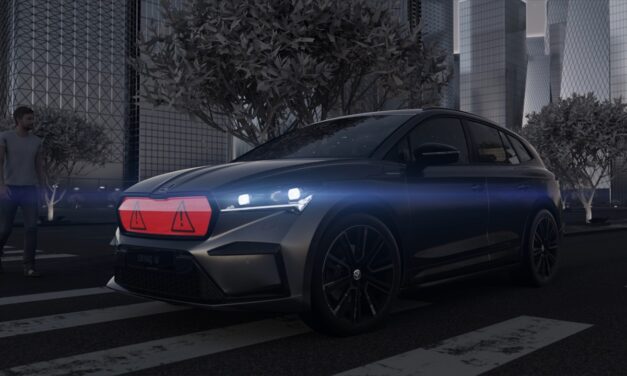 Škoda developing unique car grille tech to give pedestrians the green light when crossing roads