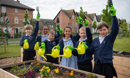 Warwickshire homebuilder helps pupils to dig in to Children’s Gardening Week