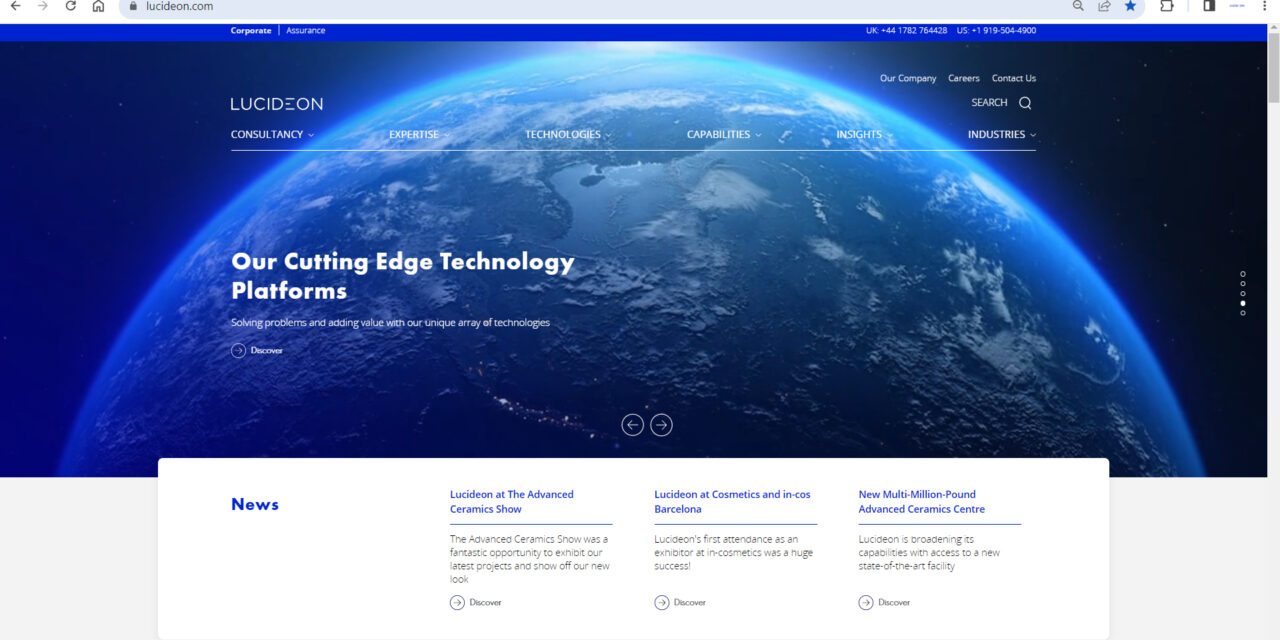 New website sets out Lucideon’s ambition for a materially better world