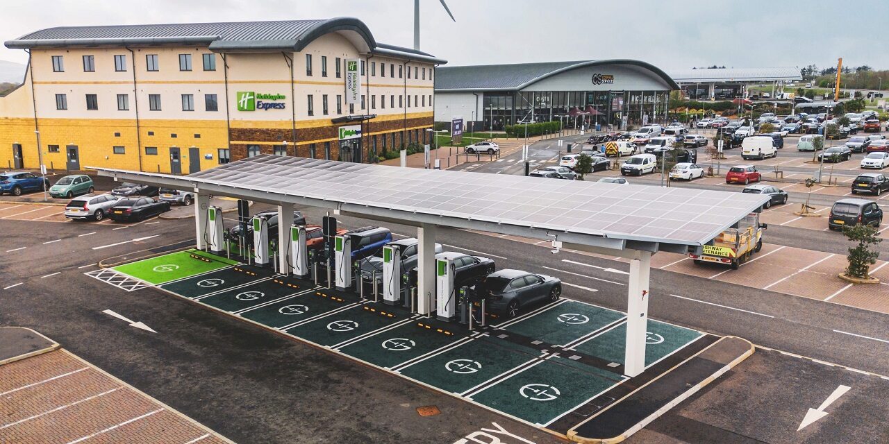 GRIDSERVE accelerates high power EV charging with UK-first battery and solar power innovation at Cornwall Services