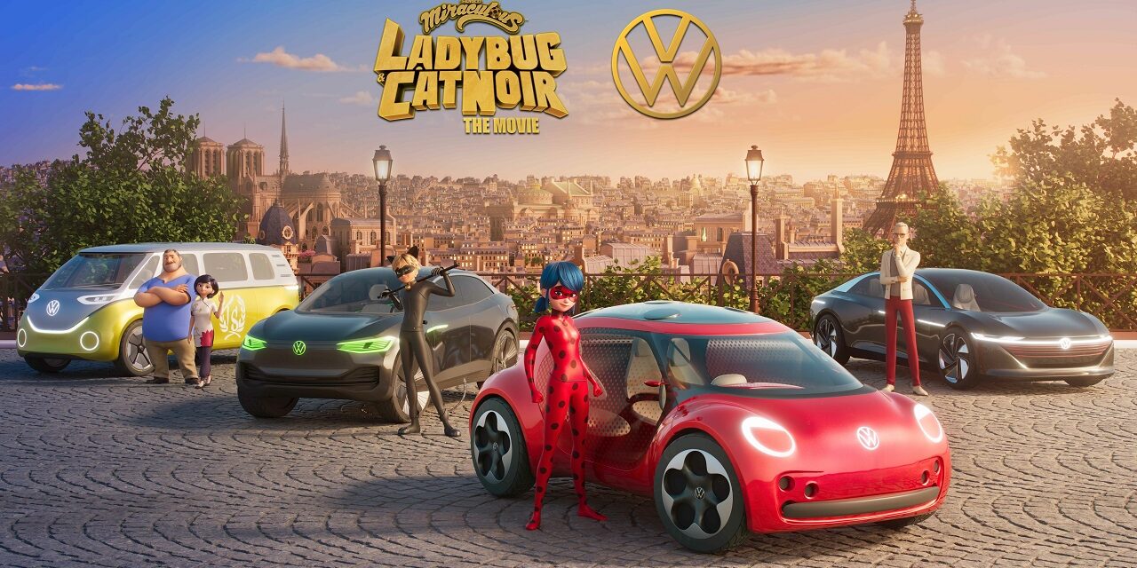 Miraculous superheroes Ladybug and Cat Noir team up with all-electric cars from Volkswagen