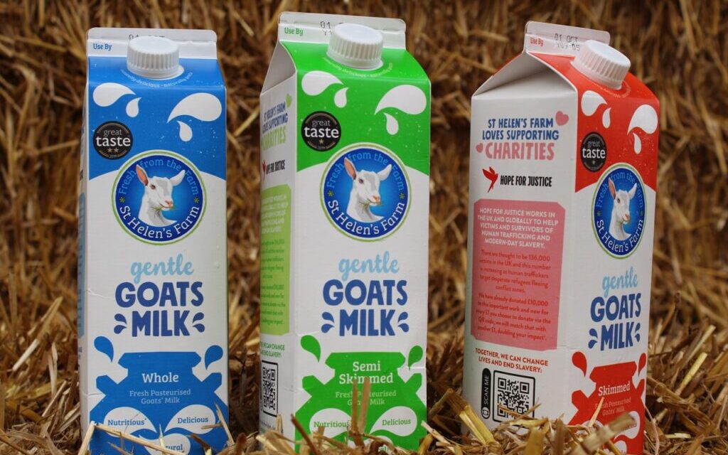Yorkshire based goat’s milk producer raises tens of thousands for modern slavery charity