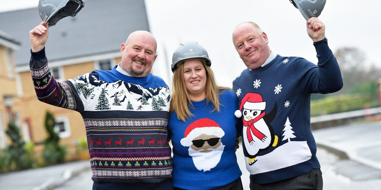 Shropshire homebuilder dons festive woollies for children’s charity