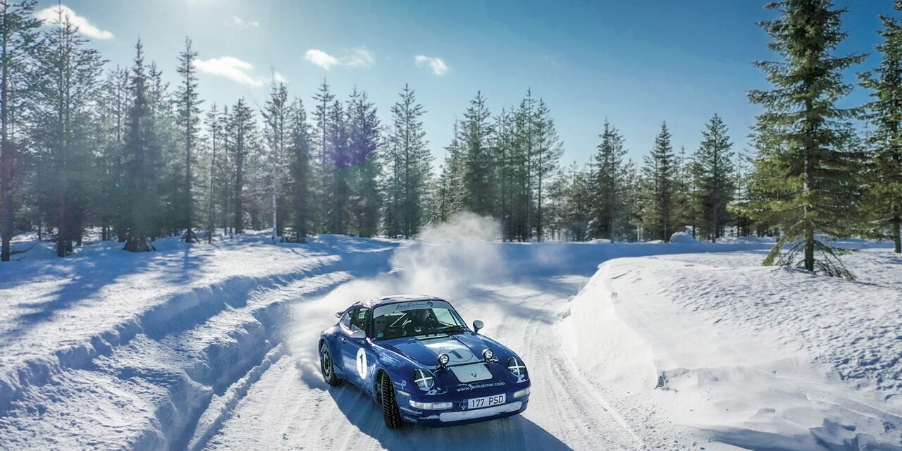 Experience extreme air-cooled Porsche 911 ice driving in Santa’s back garden this January