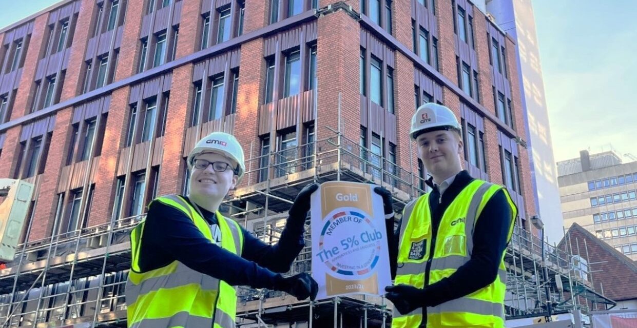 GMI Construction Group awarded Gold by The 5% Club