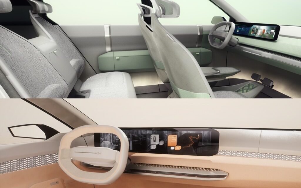 Kia EV3 and EV4 concept models utilise leading-edge sustainable materials to deliver a step change in interior design