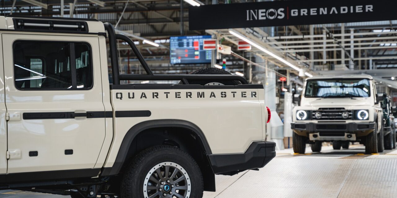 INEOS Automotive begins production of Grenadier Quartermaster double cab pick-up