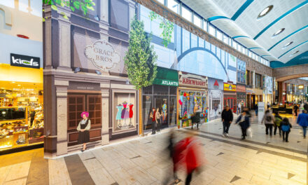 A spectacular collage unveiled at Touchwood Shopping Centre’s secret retail project