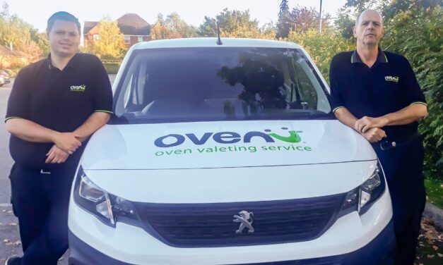 Father and son plot sparkling future with oven cleaning service Ovenu Rugby as demand heats up!