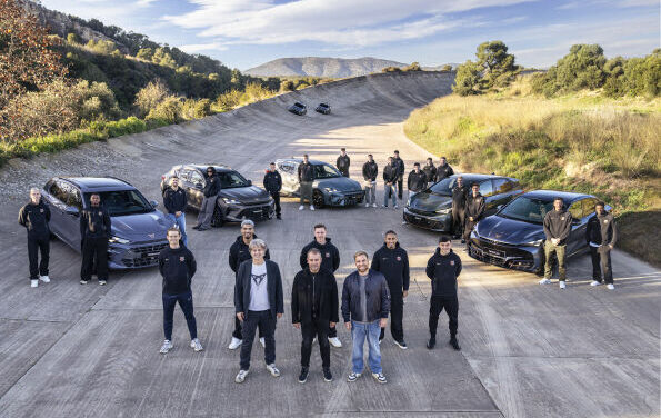 FC Barcelona players customise their new CUPRAs during an adrenaline-fuelled driving experience at the Terramar Circuit