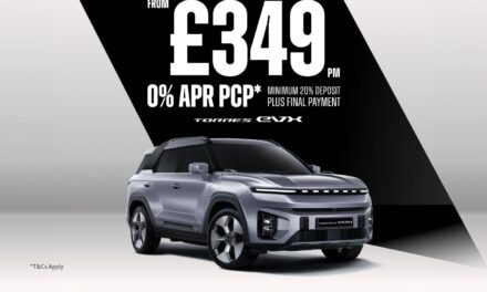KGM Torres EVX now available from just £349 per month on 0% APR PCP finance offer