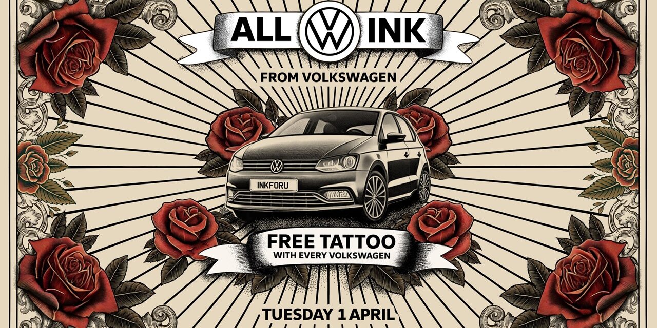 Free tattoo with every new Volkswagen this April