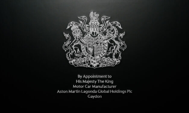 Aston Martin commences use of new Royal Warrant by appointment to His Majesty The King