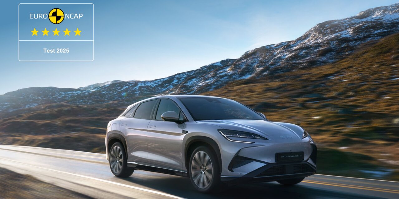 BYD SEALION 7 scores maximum five-star Euro NCAP safety rating