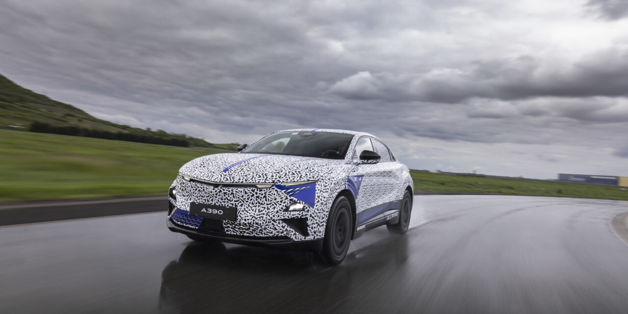 A390: Final handling tests for Alpine’s sport fastback