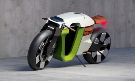 Bike to the future? Škoda re-imagines the brand’s iconic L&K motorcycle for the Modern Solid era