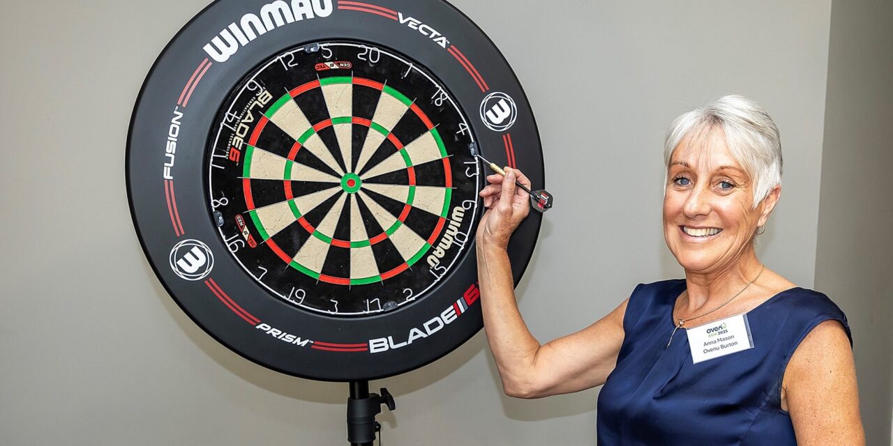 Anna shines as she hits a bullseye for cancer charity