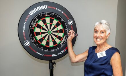 Anna shines as she hits a bullseye for cancer charity