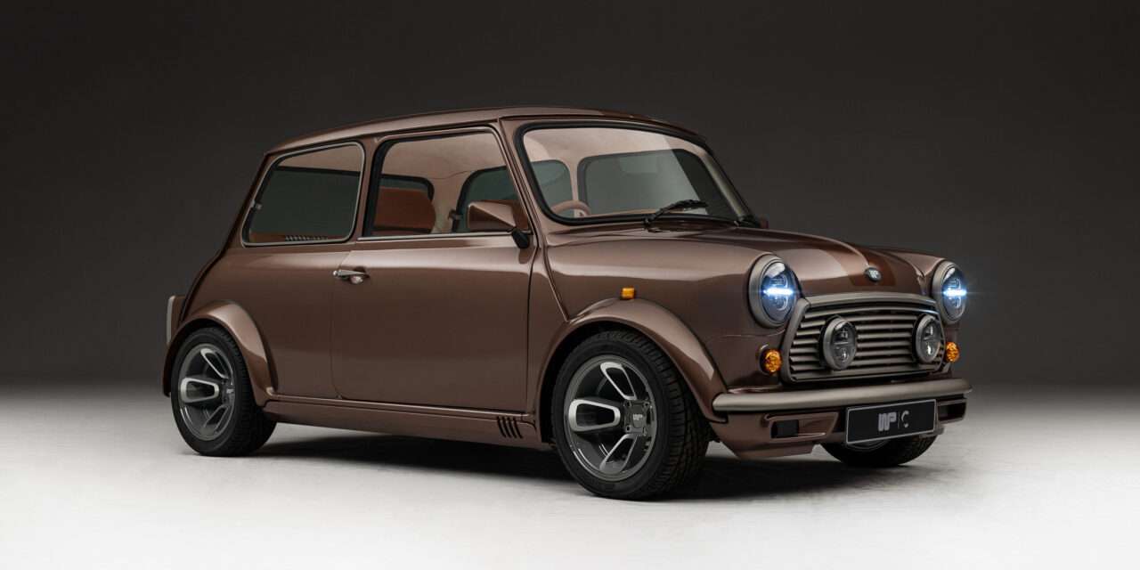 A style icon meets a motoring icon: David Gandy takes delivery of the first Wood and Pickett Mini by CALLUM