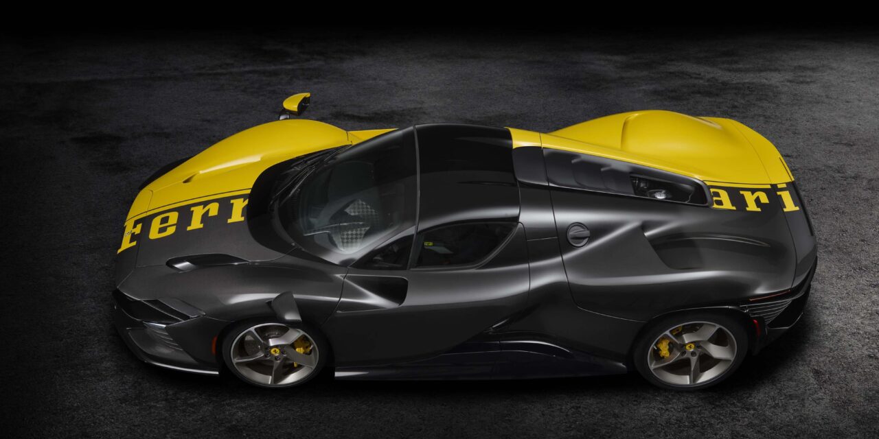 Ferrari unveils an exclusive tailor made Daytona SP3 for charity auction during Monterey Car Week