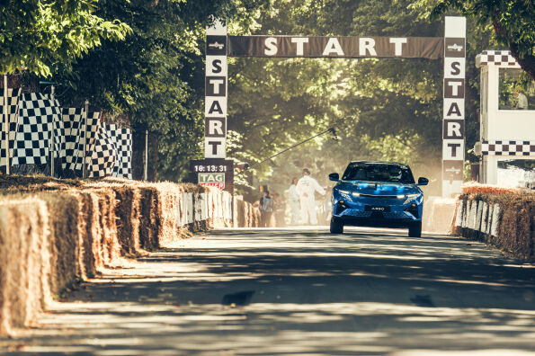 Alpine A290 Rallye makes world dynamic debut, while Alpenglow, A110 R Ultime and A390 also star as Goodwood Festival begins