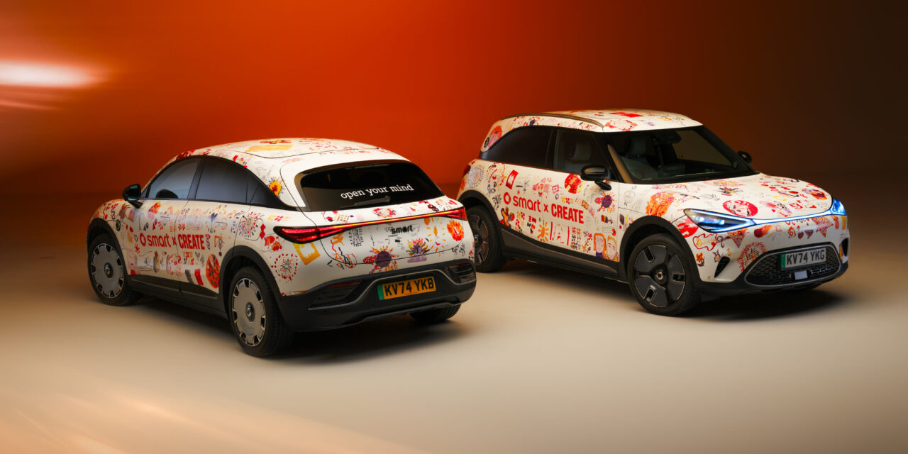 smart x Create charity art car livery demonstrates the power of ‘Open Your Mind’ ethos