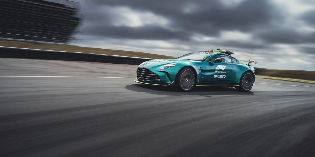 The new Aston Martin Vantage S assumes FIA Safety Car duties in Formula 1®