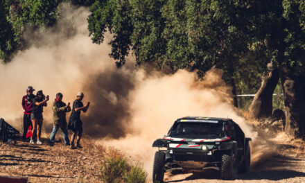 Loeb and Boulanger take third for the Dacia Sandriders in Portugal