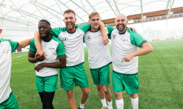 Team sport at work cuts sick days and boosts productivity according to new report from Mercedes-Benz Vans